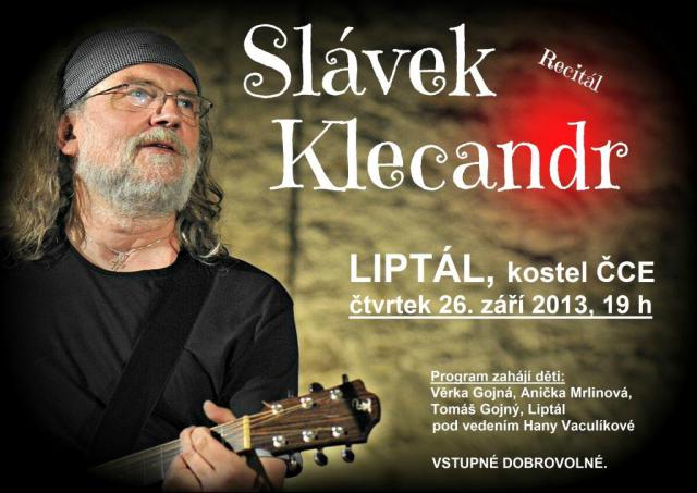 Slavek Klecandr plakat Liptal 26.9.2013